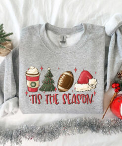 vintage football sweatshirt for winter with this is the season design for football lovers and christmas enthusiasts esaxq scaled