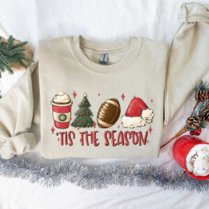 vintage football sweatshirt for winter with this is the season design for football lovers and christmas enthusiasts mepds scaled