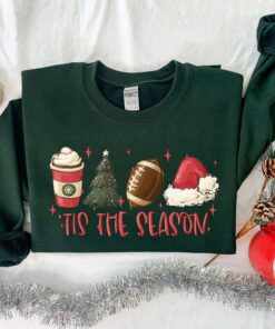 vintage football sweatshirt for winter with this is the season design for football lovers and christmas enthusiasts yhqdn scaled