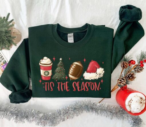 vintage football sweatshirt for winter with this is the season design for football lovers and christmas enthusiasts yhqdn scaled