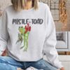 vintage frog christmas sweatshirt man i love frogs sweater cottagecore goblincore design with mistletoe frog graphic rhntf