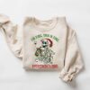 vintage funny christmas sweatshirt for women i am fine its fine everything is fine skeleton design comfortable holiday apparel lbxec