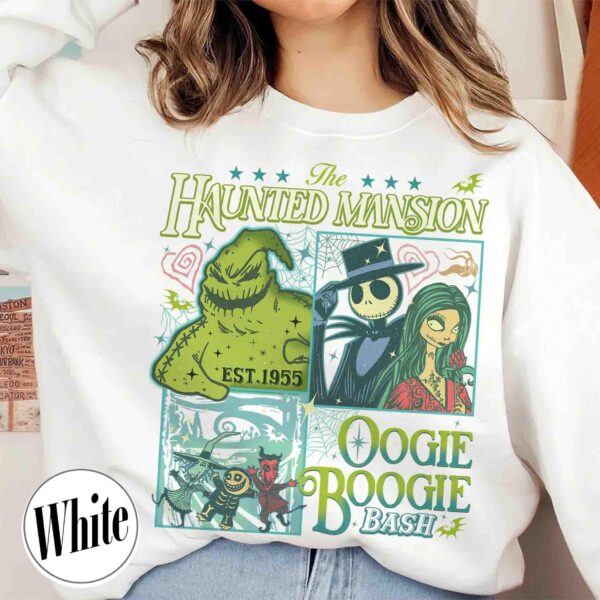 vintage halloween sweatshirt for women nightmare on main street design retro haunted mansion fall shirt nugyh