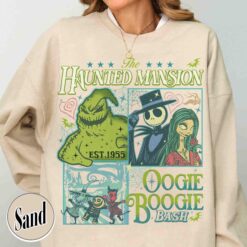 vintage halloween sweatshirt nightmare on main street retro design comfort colors for women haunted mansion theme mtdzl