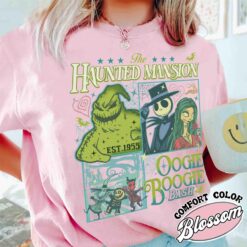 vintage halloween t shirt nightmare on main street design comfort colors retro style for women haunted mansion theme 5925i