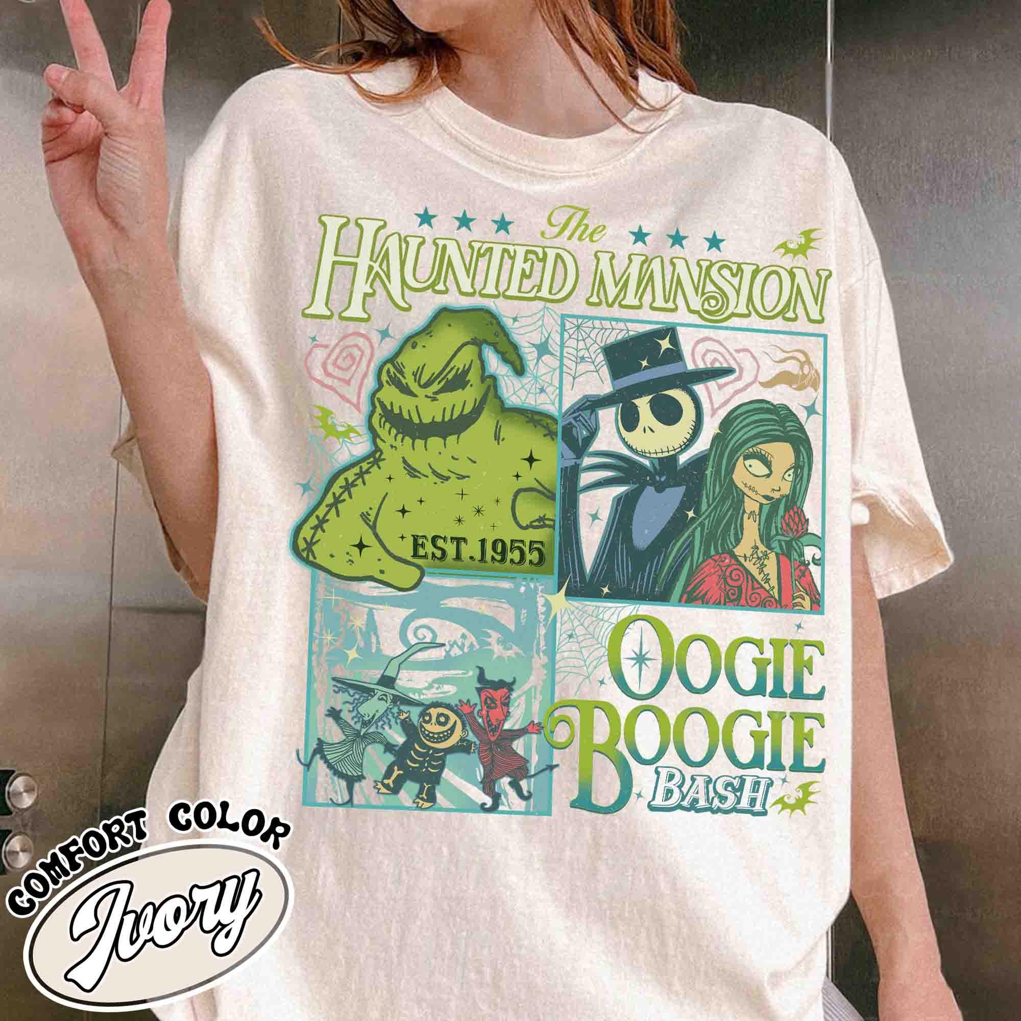 vintage halloween t shirt nightmare on main street design comfort colors retro style for women haunted mansion theme lsvap
