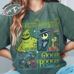 vintage halloween t shirt nightmare on main street design comfort colors retro style for women haunted mansion theme tghds