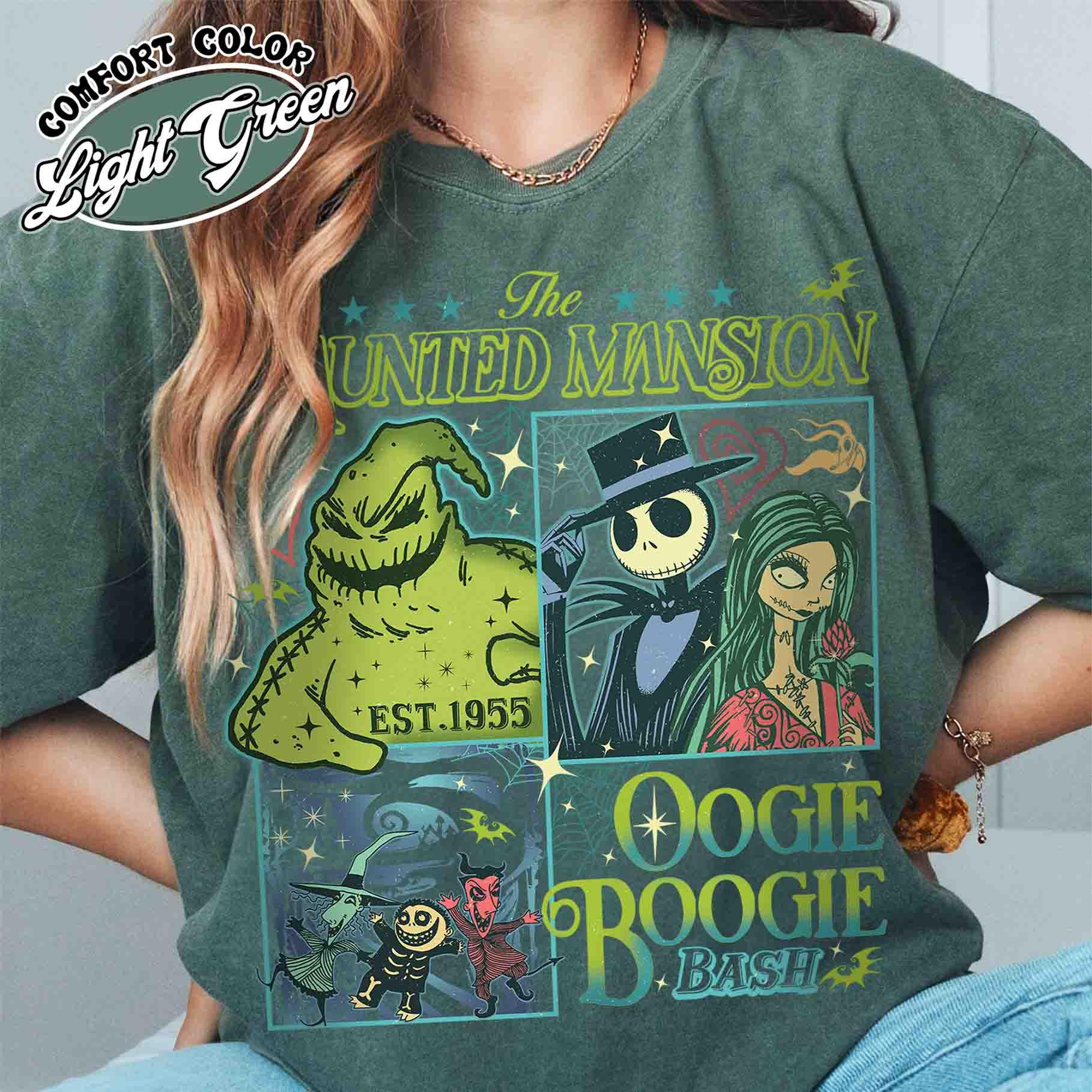 vintage halloween t shirt nightmare on main street design comfort colors retro style for women haunted mansion theme tghds