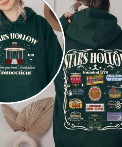 vintage hoodie inspired by stars hollow annual events featuring lukes coffee and diner design for fans of the series 2pxml