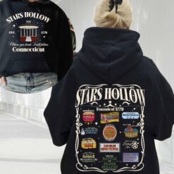 vintage hoodie inspired by stars hollow annual events featuring lukes coffee and diner design for fans of the series am67h