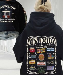 vintage hoodie inspired by stars hollow annual events featuring lukes coffee and diner design for fans of the series am67h