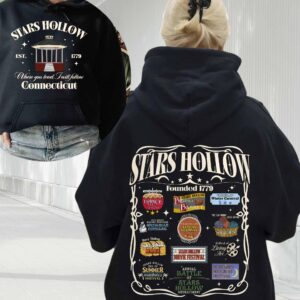 vintage hoodie inspired by stars hollow annual events featuring lukes coffee and diner design for fans of the series am67h