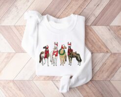vintage horse christmas sweatshirt for horse lovers featuring funny western design holiday sweater for festive celebrations edpyi scaled