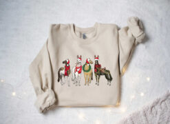 vintage horse christmas sweatshirt for horse lovers featuring funny western design holiday sweater for festive celebrations hi48p scaled