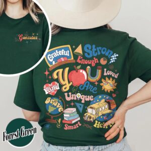 vintage inspirational teacher sweatshirt you are enough be kind mental health shirt for back to school and classroom motivation 7x0rs