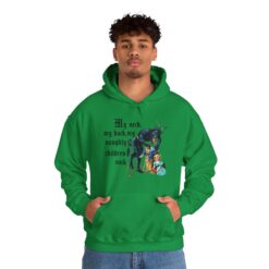 vintage krampus hoodie horror design retro hooded sweatshirt for christmas celebrations unique creepy style for holiday wear vipiq