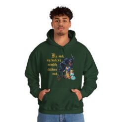 vintage krampus hoodie horror design retro hooded sweatshirt for christmas celebrations unique creepy style for holiday wear yzync