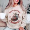 vintage krampus sweatshirt for christmas with retro design and horror theme bv5dj