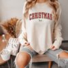 vintage long sleeve christmas t shirt for women comfort colors garment dyed soft fabric holiday tee for festive celebrations zq7ya