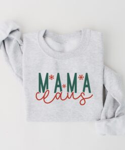 vintage mama claus sweatshirt for moms funny christmas crewneck with unique design for holiday celebrations and family gatherings 6uljx