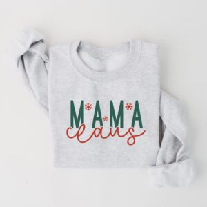 vintage mama claus sweatshirt for moms funny christmas crewneck with unique design for holiday celebrations and family gatherings 6uljx