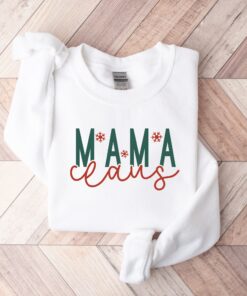 vintage mama claus sweatshirt for moms funny christmas crewneck with unique design for holiday celebrations and family gatherings x57d0