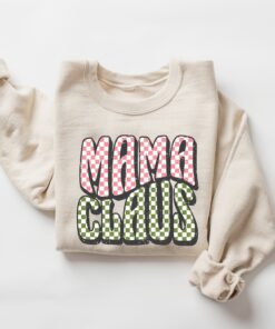 vintage mama claus sweatshirt for moms retro christmas crewneck with fun design comfortable holiday apparel zbykj