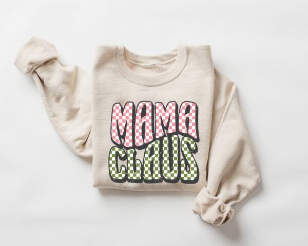 vintage mama claus sweatshirt for moms retro christmas crewneck with fun design comfortable holiday apparel zbykj