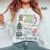 vintage merry christmas sweatshirt retro holiday shirt for family matching outfits oversized design with religious theme lhewz