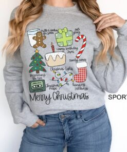 vintage merry christmas sweatshirt retro holiday shirt for family matching outfits oversized design with religious theme nbck0