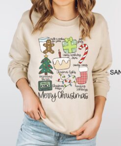 vintage merry christmas sweatshirt retro holiday shirt for family matching outfits oversized design with religious theme ovhlh