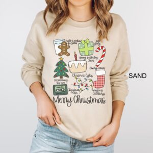 vintage merry christmas sweatshirt retro holiday shirt for family matching outfits oversized design with religious theme ovhlh