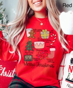 vintage merry christmas sweatshirt retro holiday shirt for family matching outfits oversized design with religious theme sisv5