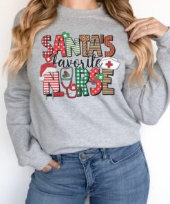 vintage nurse christmas sweatshirt for rns funny holiday shirt with unique design for nurses 0lyim