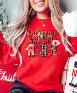 vintage nurse christmas sweatshirt for rns funny holiday shirt with unique design for nurses ewg5f