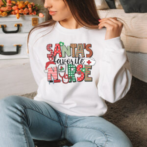 vintage nurse christmas sweatshirt for rns funny holiday shirt with unique design for nurses jxlod