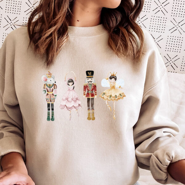 vintage nutcracker sweatshirt for christmas featuring ballet design ideal for holiday celebrations and ballerina enthusiasts kvnye scaled