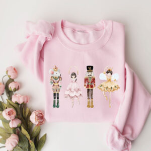 vintage nutcracker sweatshirt for christmas featuring ballet design ideal for holiday celebrations and ballerina enthusiasts rfswk