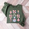 vintage nutcracker sweatshirt for christmas featuring coquette bow design and ballet doll aesthetic in soft comfortable fabric kep5i