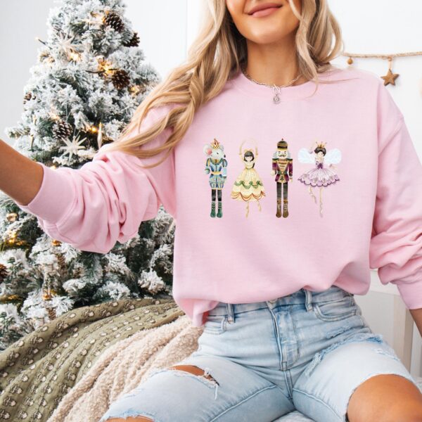 vintage nutcracker sweatshirt for women merry and bright holiday design winter ballet themed apparel 7kc36 scaled