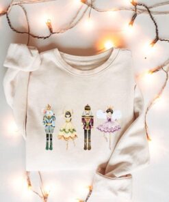 vintage nutcracker sweatshirt for women merry and bright holiday design winter ballet themed apparel ekfey scaled