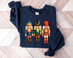 Vintage Nutcracker T Shirt for Women with Faux Sequin Design for Christmas Celebrations and Holiday Gatherings