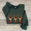 vintage rudolph christmas sweatshirt with reindeer design for holiday parties and festive celebrations qfvky