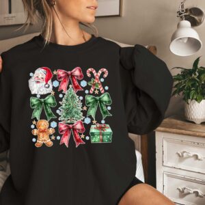 vintage santa claus t shirt for women with coquette bow design merry christmas theme fun holiday apparel for celebrating christmas 7dygc scaled