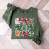 vintage santa claus t shirt for women with coquette bow design merry christmas theme fun holiday apparel for celebrating christmas qbzpg scaled