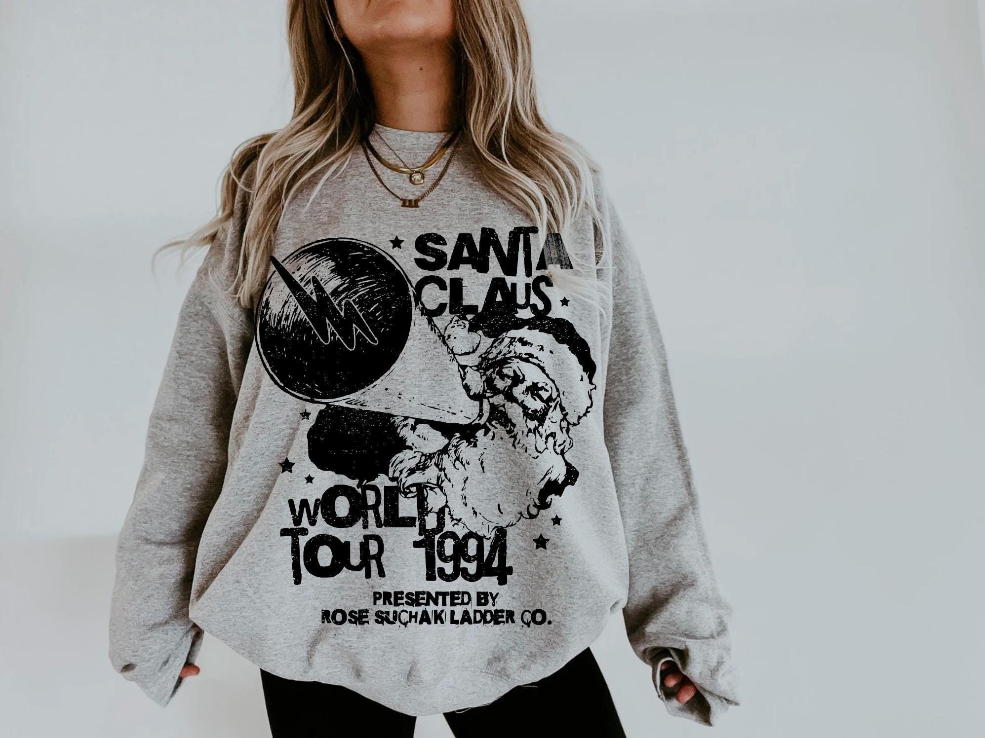 Vintage Santa Claus World Tour Sweatshirt Unisex Retro 90s Hoodie Oversized Crewneck for Christmas Matching Pajamas 3 vintage santa claus world tour sweatshirt unisex retro 90s hoodie oversized crewneck for christmas matching pajamas vdyn2