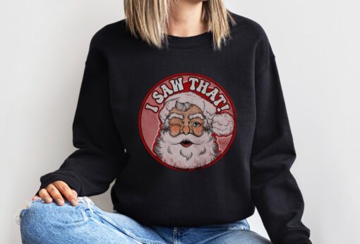 vintage santa shirt with funny design for christmas parties and winter celebrations