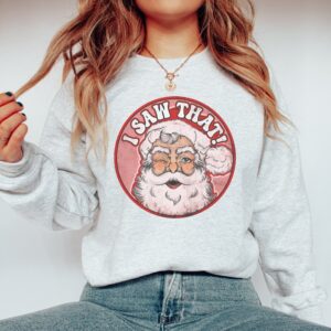 vintage santa shirt with funny design for christmas parties and winter celebrations s4vcm