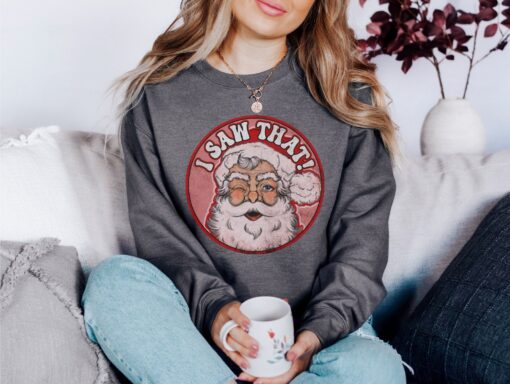 vintage santa shirt with funny design for christmas parties and winter celebrations uasjb