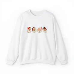 vintage santa sweatshirt for family matching christmas crewneck holiday apparel with retro design dh3iy